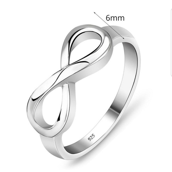 💗🛍SALE New sterling silver infinity ring size 7 - Picture 5 of 5